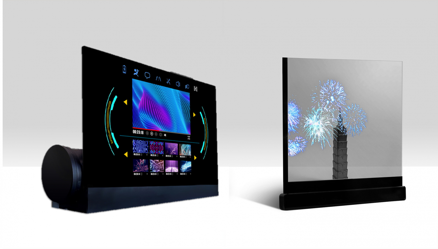 可卷式、折迭性、高透明